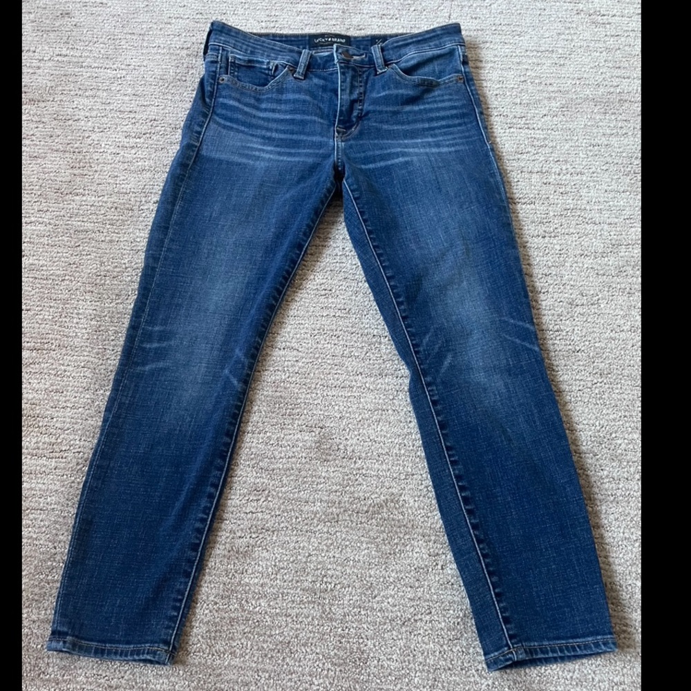 Classic Wash Cropped Blue Jeans - Lucky Brand